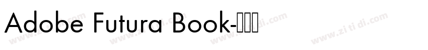 Adobe Futura Book字体转换